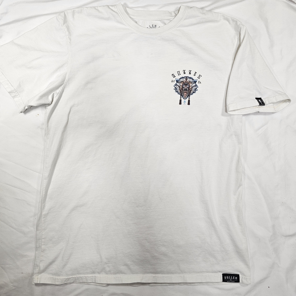 Sullen Art Collective  White Tattoo Style Graphic T-Shirte for Men